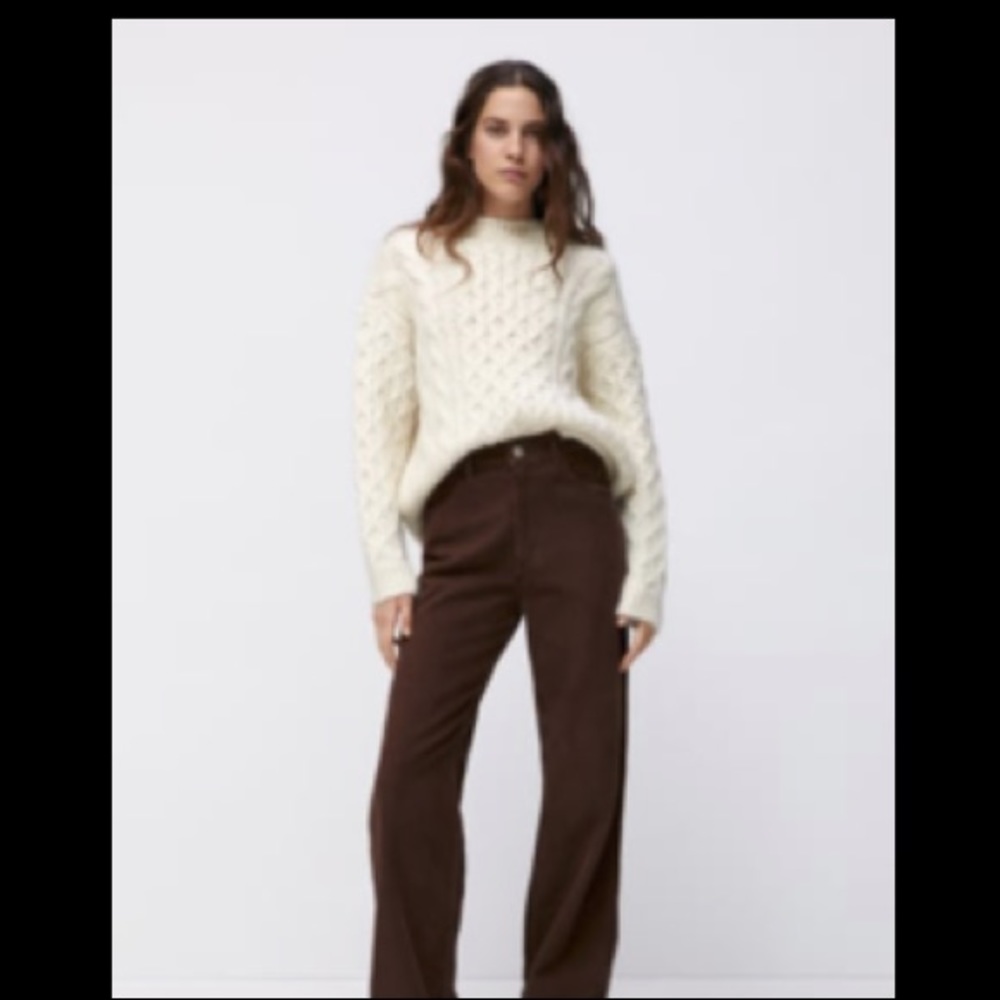 Zara cable knit sweater